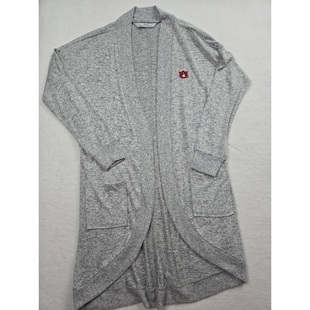 Boxercraft Auburn University Tigers Cardigan Sweater Gray Small‎ NCAA Pockets